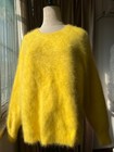 Angora Wool Sweater Women Fuzzy Jumper Fluffy Pullover Knit