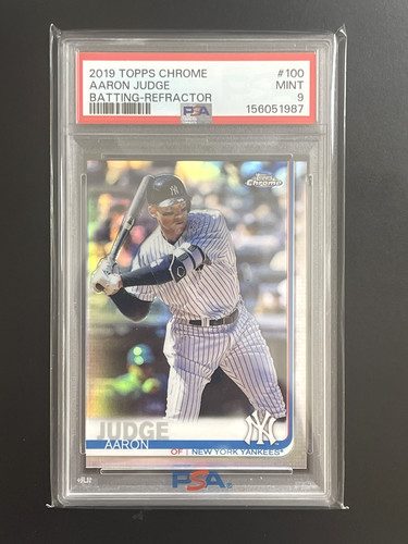 2019 Topps Chrome Aaron Judge #100 Refractor PSA 9 MINT