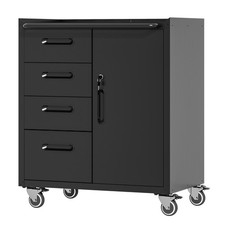 Rolling Metal Tool Storage Cabinet - Organizer for Garage, Shop, Office