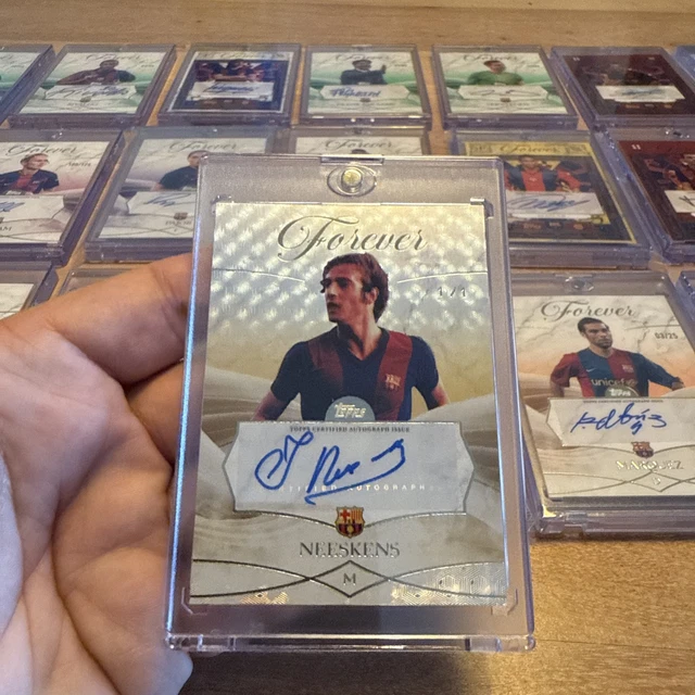 +++Johan Neeskens Autograph  1/1   F.C.Barcelona Forever Superfractor+++