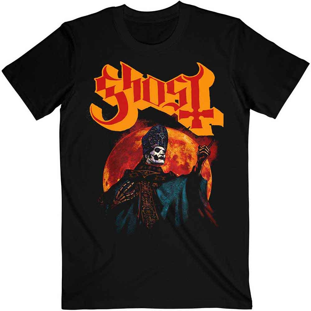 Ghost T Shirt Hunters Moon Band Logo Official Mens Black M