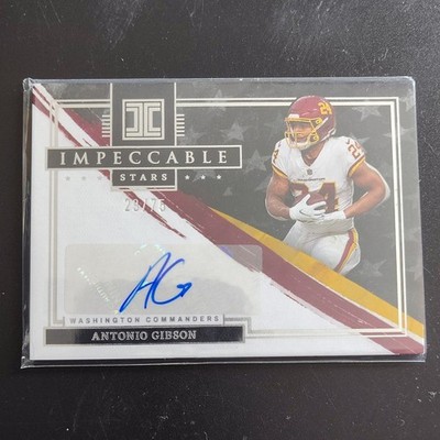 2022 Panini Impeccable Stars Antonio Gibson Autograph SS-AGI /75 Commanders