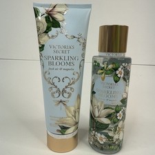 Victoria's Secret 8.4 fl oz Fragrance Mist  8 fl oz Lotion Sparkling Blooms Set