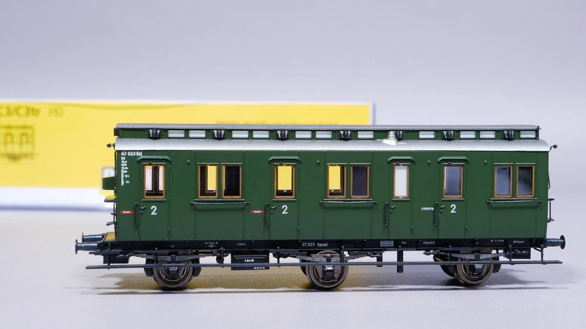 H0 DC Brawa 45460 Abteilwagen 2. Kl. B3 67 023 Ksl DB OVP #YÜ_1130