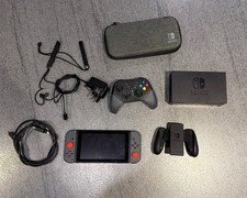 Nintendo Switch Grey Bundle – Improved Battery – 128GB SD – Case – Boxed