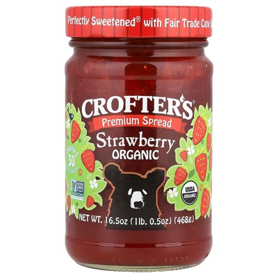 Organic Premium Spread, Strawberry, 16.5 oz (468 g)