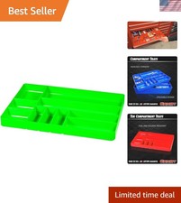 Ernst Green Tool Organizer Tray 10 Compartments For Efficient Garage Storage