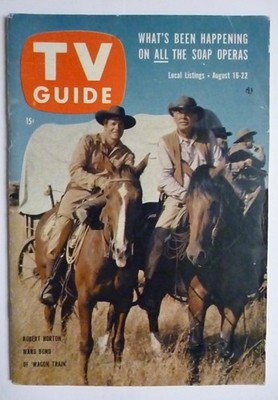 Oregon TV Guide August 16 1958 WAGON TRAIN Robert Horton Ward Bond Harpo Marx