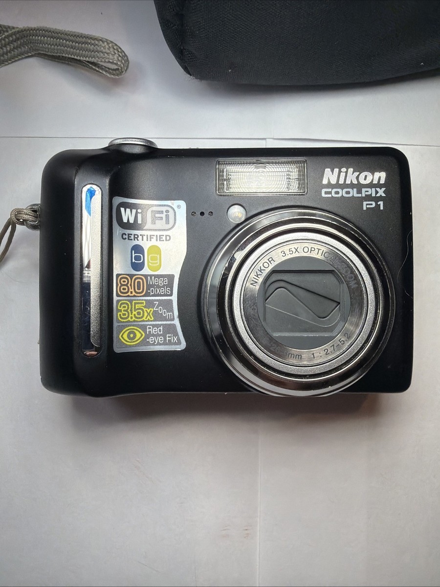 Nikon P1 Digital Camera - Coolpix COOLPIX 8.0MP Black | & with