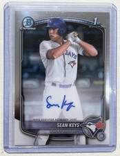 2025 Bowman Chrome Sean Keys Rookie Auto 1st Bowman #CPA-SK Blue Jays