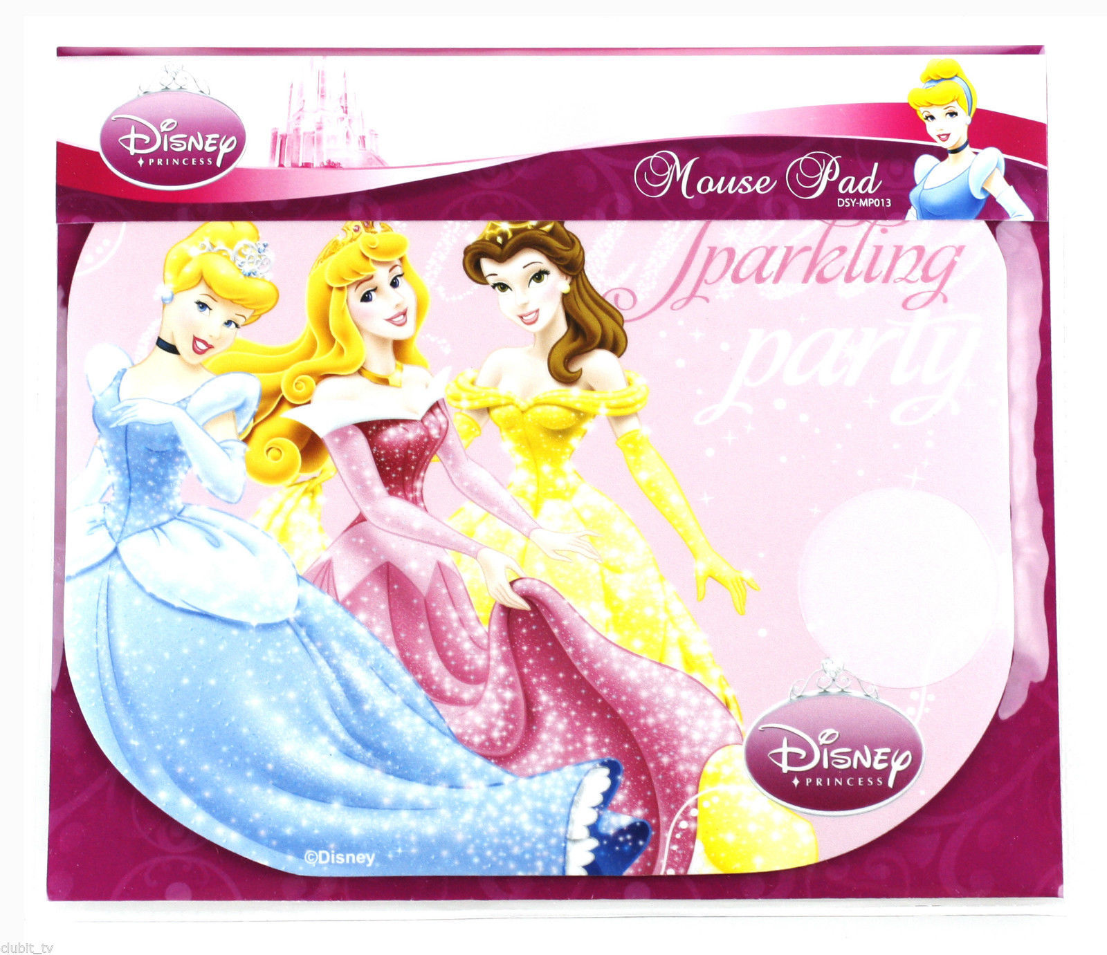 Computer Mouse Pad Mat Disney Princess  Pink Sparkling Party DSY-MP013 PC NEW