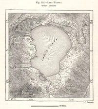 Lake Khanka / Xingkai. East Asia. Sketch map 1885 old antique plan chart