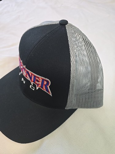 GILTNER Inc Black/Grey Mesh Truckers Snapback Hat Cap OSFM NWOT - Picture 4 of 9