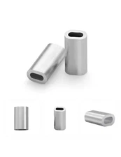 BLUEWING 100pcs Fishing Crimps Aluminum Single Barrel Crimping Sleeves US Seller