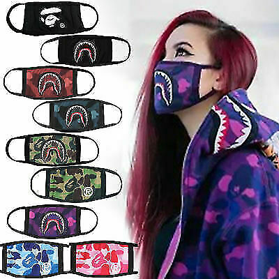 BAPE Bathing Ape Face Mask Camo Mouth Mask Fashion U.K BAPE Bathing Ape Face Mask Camo Mouth Mask Fashion U.K