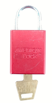 Red Color Coded Security Lock 045-A1105RED Safety Lock-Out Padlock ...