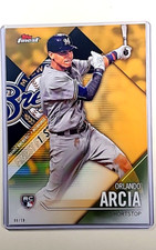 2017 Topps Finest 5x7 7x5 First Moment Jumbo Gold Orlando Arcia /10 RC Rookie