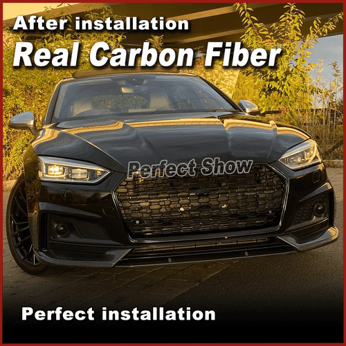 Se adapta a Audi S5 A5 B9 Sline 17-18 carbono labio delantero alerón alerón delantero - Imagen 2 de 13