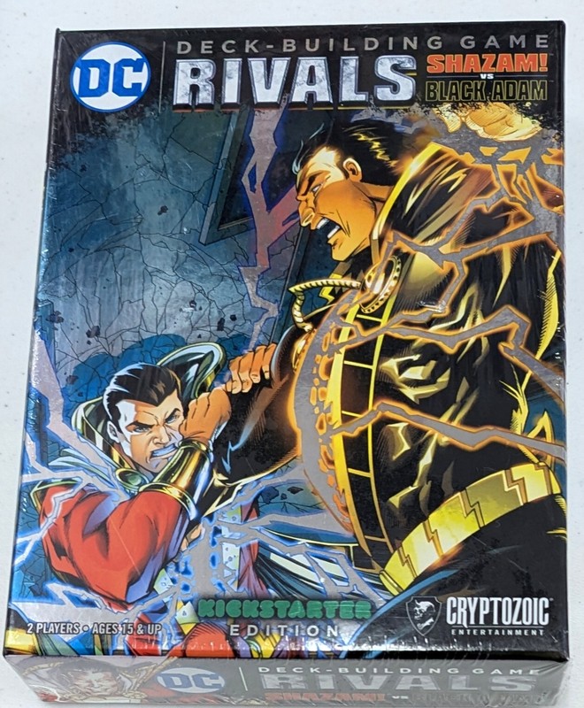 DC Comics DBG Rivals: SHAZAM! vs Black Adam Kickstarter Foil Box Captain Marvel