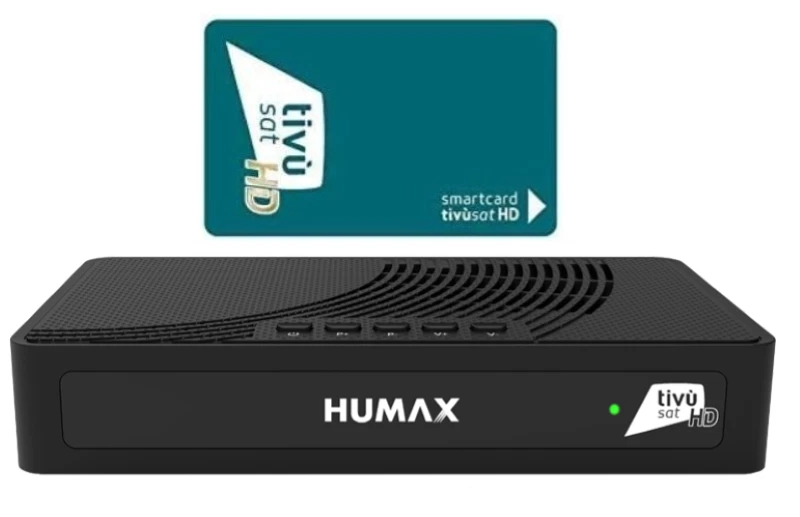Decoder Satellitare Tivusat HUMAX 3801S2 HD con scheda tessera tv sat ricevitore - Immagine 3 di 4