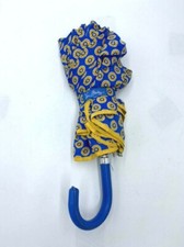FLAW Vera Bradley Riviera Blue Yellow Floral Full Size Umbrella Vintage