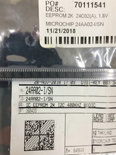 24AA02-I/SN MICROCHIP IC EEPROM 2KBIT I2C 400KHZ 8SOIC ROHS 10 PIECES 