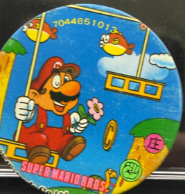 Mario Cheep Cheep Menko Super Mario Bros Famicom Card Nintendo 1985 NES Japanese