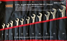 11 pc Combination Angle Wrench Set METRIC 