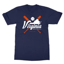 Virginia Baseball Since 1889 State Map Baseball Fans Unisex T-Shirt