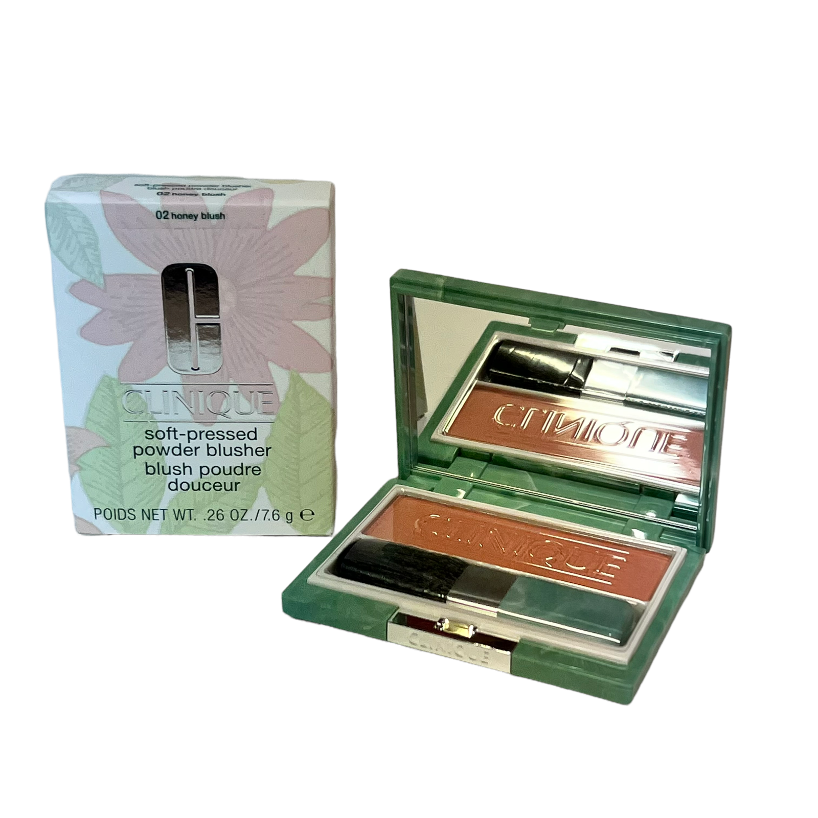 Clinique SoftPressed Honey Blush 02 Blush Powder 0.26 oz Boxed