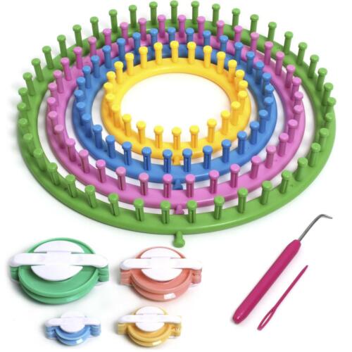 Tricotin Circulaire Kit Knitting Loom+Pompom Maker Kit Pom-pom Laine Fluff Ball - Afbeelding 1 van 3