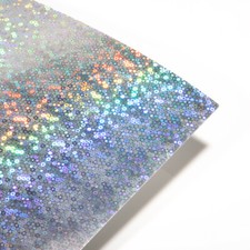 A4 Holographic Card Bubbles Design, Crafting Packing Layering Cricut - 25 Sheets