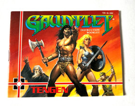 Gauntlet Nintendo Entertainment System NES 1985 Cartridge Manual Box, NO Sleeve
