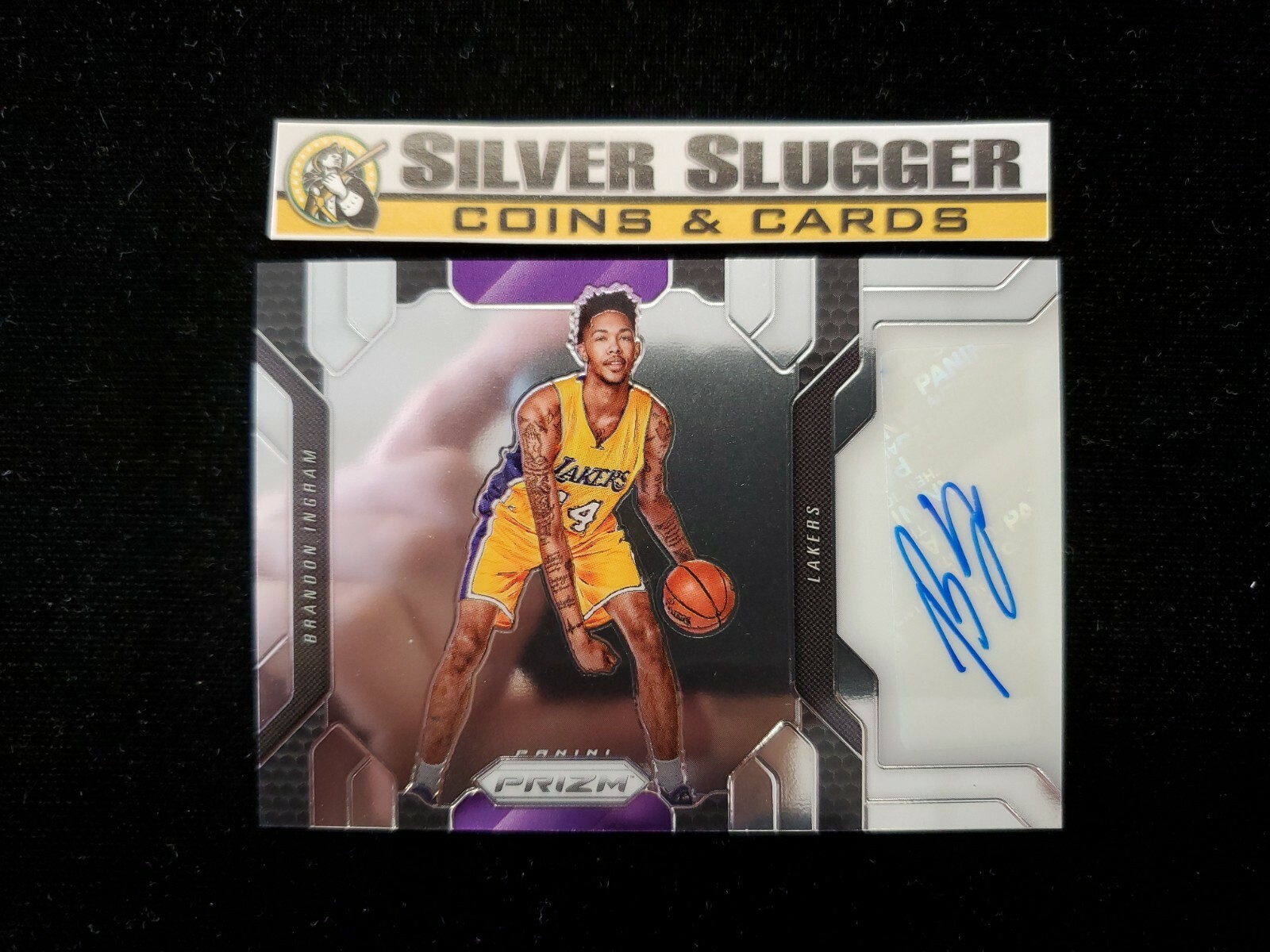 2016-17 Brandon Ingram Panini Prizm Auto #1 RC Rookie Card Los Angeles Lakers