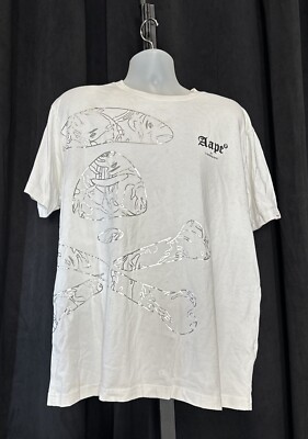 aape by a bathing ape t shirt Sz XXL Chrome | eBay