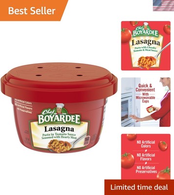 Ready-to-Eat Lasagna Bowls - 12 Pack, 7.5 oz Each, No Artificial Preservatives