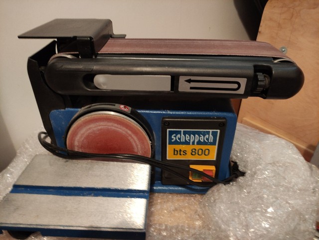 band und tellerschleifer bts800 scheppach