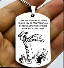 Calvin Hobbes Hot Cute Quote Keychain