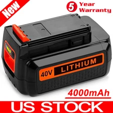40V 4.0Ah LBX2040 for Black and Decker 40 Volt Lithium Battery LBXR36 LBX1540 US