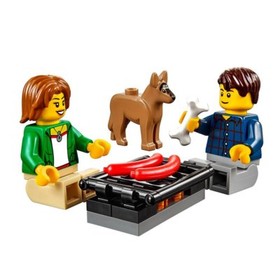 Lego City 60117 Great Vehicles VAN & CARAVAN adventure Dog Camping Camper NISB