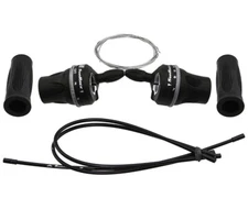 SUNRACE Bicycle Bike Twist Shifter 3 x 7 Speed TSM-63  Black Bicycle Shifter Set