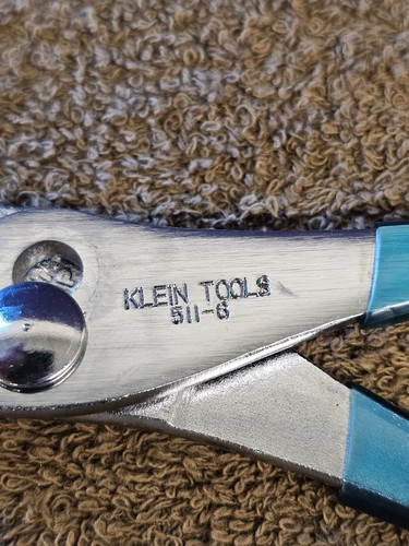 Klein Tools 511-6 6.5" Slip Joint Pliers Adjustable Blue Handle - Picture 2 of 11