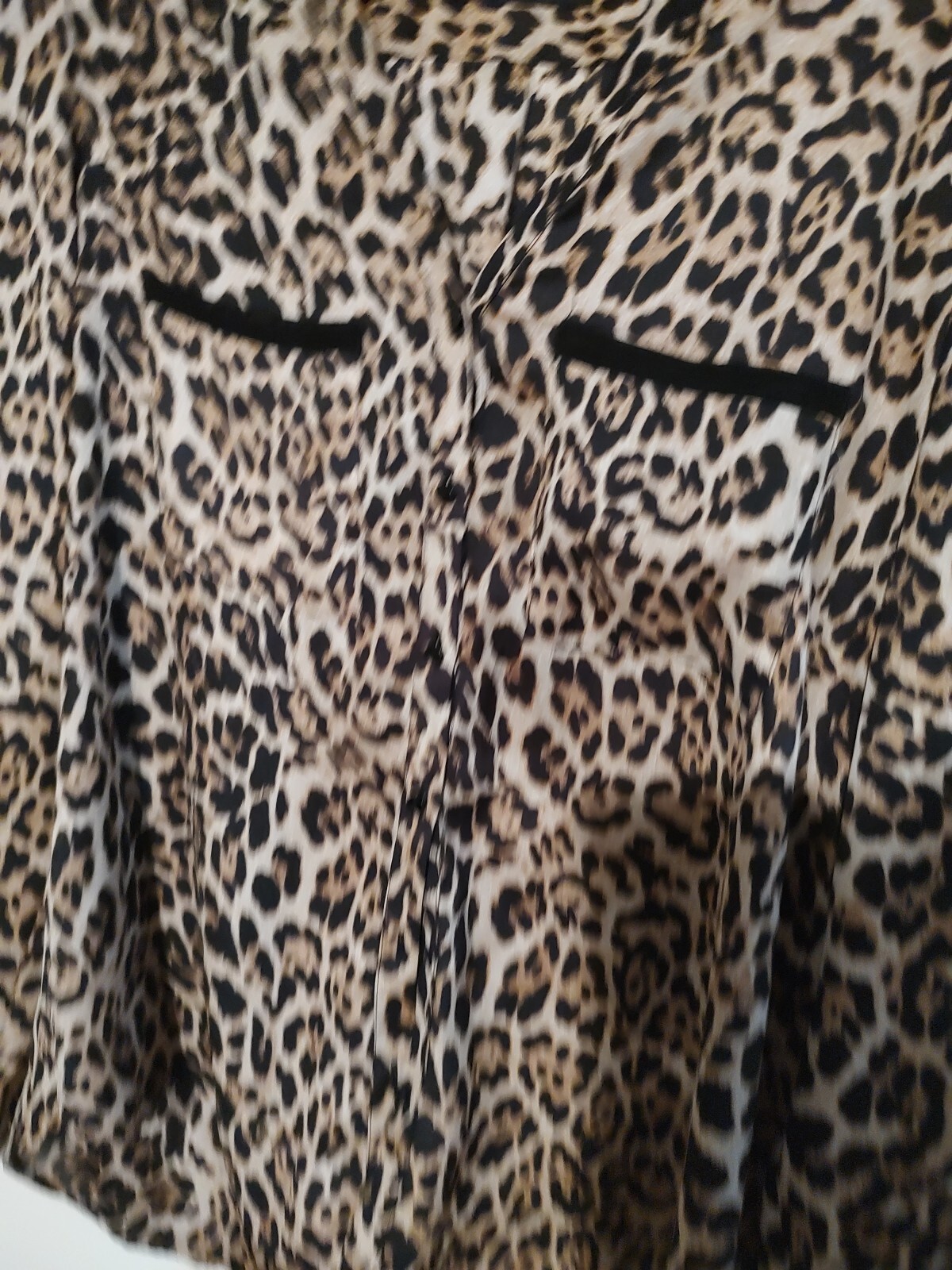 Zara Basic Leopard Blouse Button Up Size Small Ex… - image 2