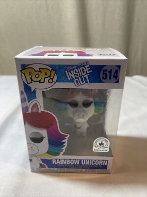 Funko Pop Inside Out Rainbow Unicorn Disney Parks Exclusive 514