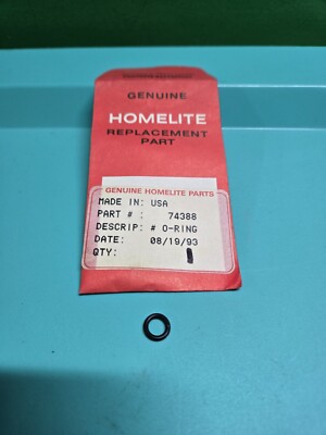 Homelite 74388 Oil Pump Plunger O-Ring Super XL C71 XP1100 VI944 VI955 XL400 770