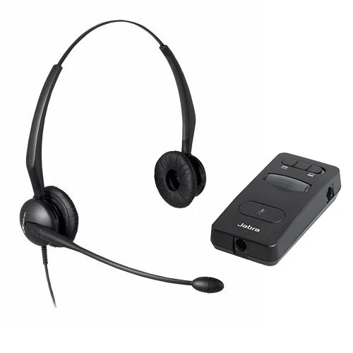 Jabra GN-2100 Duo Flex-Boom Noise Cancelling Headset + Jabra Link 850 Verstärker - Bild 1 von 1