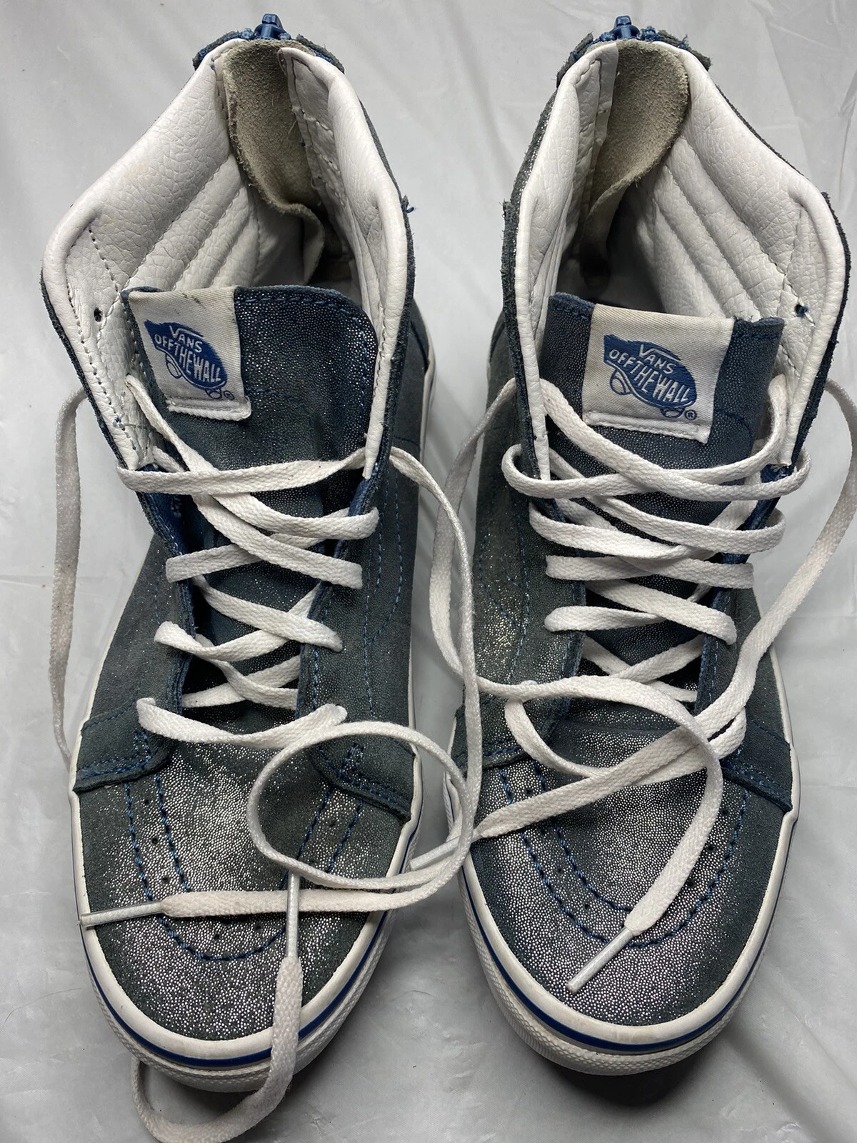 Scarpe Harry Potter Sk8 Hi Zip Hogwarts Metallizzate Giovani Taglia 6.0 Vans