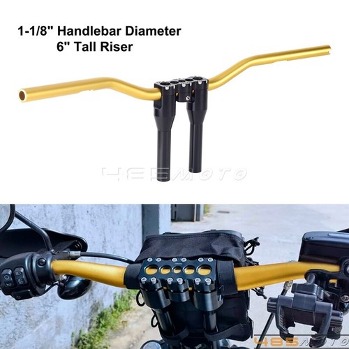 Juego de manillar y elevadores de 1-1/8" para Harley Dyna Softail Sportster Custom 883 1200 - Imagen 20 de 26
