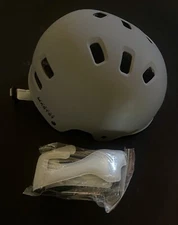 Outdoor Master Skateboard/ Cycling Helmet with removable padding, Grey, Medium