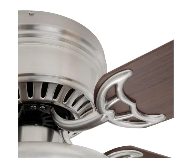 Hampton Bay Hugger 52 in. LED Indoor Brushed Nickel Ceiling Fan with Light Kit - Image 4 of 4